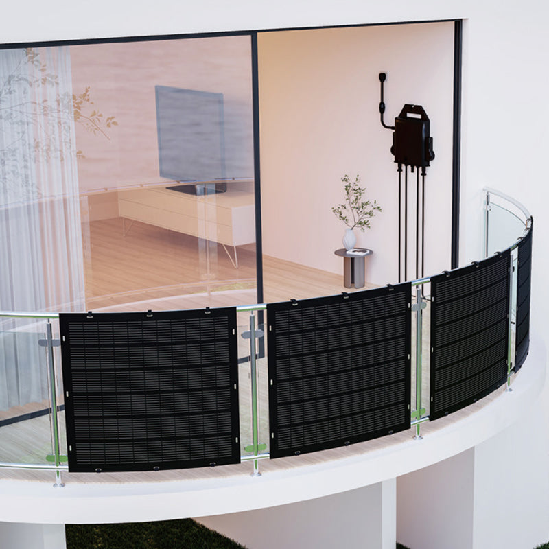 1000Wp Flexibele Balkon Zonnepanelen Set - 800W APsystems EZ1-M (Plug & Play)