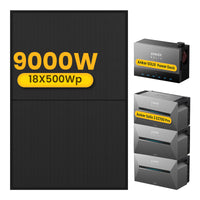 3x Anker Solarbank 3 E2700 Pro met Power Dock Multisysteem, inclusief 18 x 500 Bifaciale Zonnepanelen, by Powerness