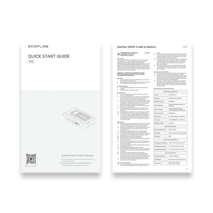 Sicherheitshinweise, Schnellstartanleitung und Garantiekarte