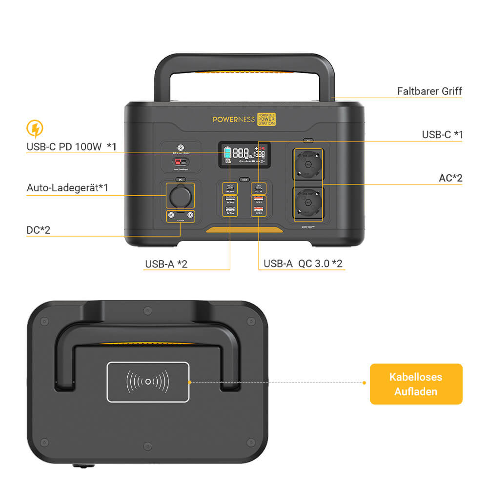 Station d'alimentation portable Powerness Hiker U1000