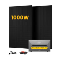 Anker SOLIX Solarbank 2 E1600 Pro All-in-One Opslag voor Balkon-Zonnepanelen, met 2 x 500W Bifaciale Zonnepanelen, by Powerness