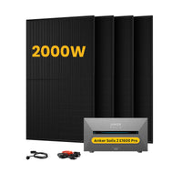 Anker SOLIX Solarbank 2 E1600 Pro All-in-One Opslag voor Balkon-Zonnepanelen, met 4 x 500W Bifaciale Zonnepanelen, by Powerness