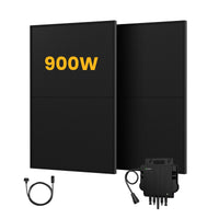 Offre spéciale sur le kit de centrale solaire de balcon Growatt, panneaux solaires bifaciaux 900/1000 Wc, onduleur 800 W