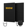 2 x 450 Wc Bifacial Full Black / sans parenthèse / Auto-collecte
