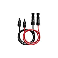 2 x Solarpanel-Verlängerungskabel mit MC4-Stecker für 1 Panel - 2m/5m/10m, 4mm