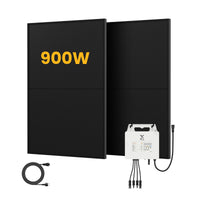 SolaX Plug & Play zonnepanelen set, 900/1000Wp bifaciale zonnepanelen, Power X1 800W omvormer, by Powerness
