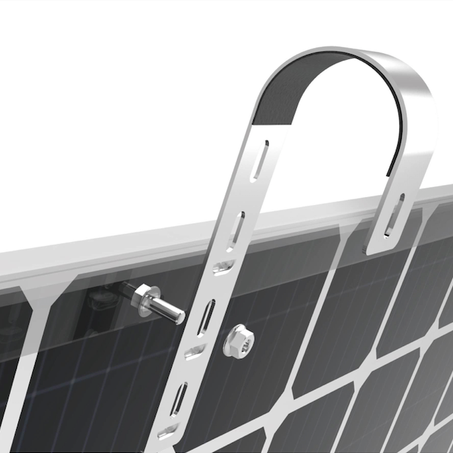 Support de montage Powerness pour panneaux solaires, centrale électrique de balcon avec crochets
