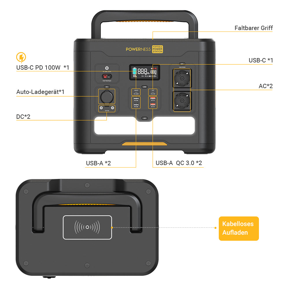 Centrale électrique portable Powerness Hiker U1500