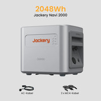 Jackery Navi 2000 Balkonkraftwerk mit Speicher, 2048-8192Wh Solarspeicher